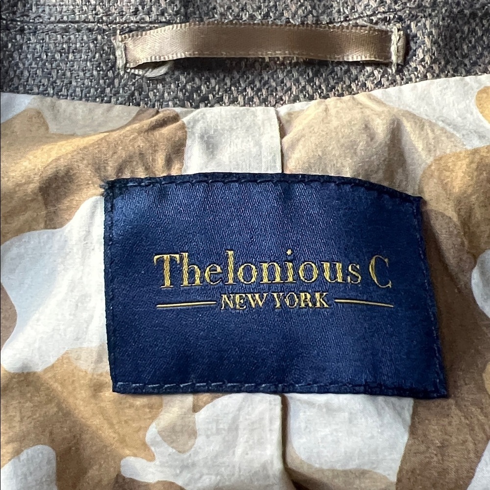 Thelonious C Brown Blazer with Patterned Lining - Picture 2 of 10